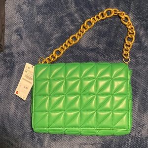 Zara green bag
